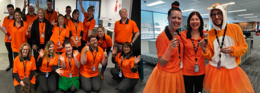 Photo of Census staff at social events 