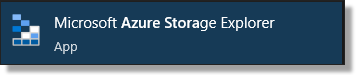 Open Azure Storage Explorer