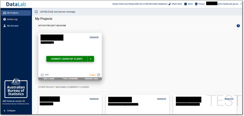 DataLab user interface