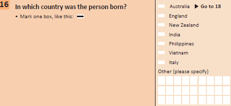 Free text field has 3 lines to record their answer