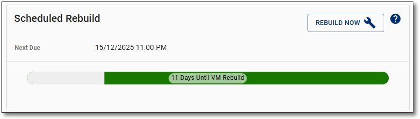 Scheduled virtual machine rebuild