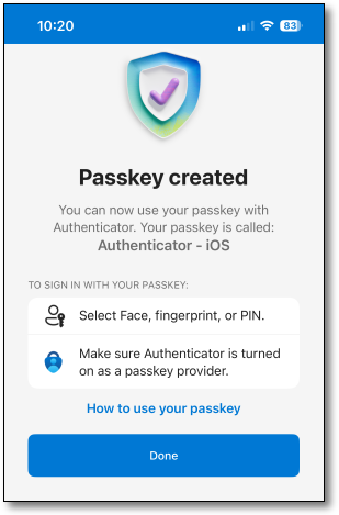 Passkey autofill settings