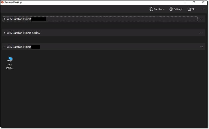 Available Virtual Machines