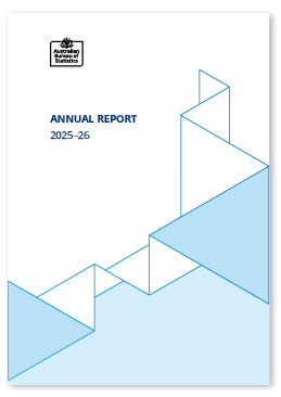 Image of front cover of ABS Annual Report 2025–26