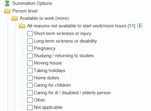Multi-response data items