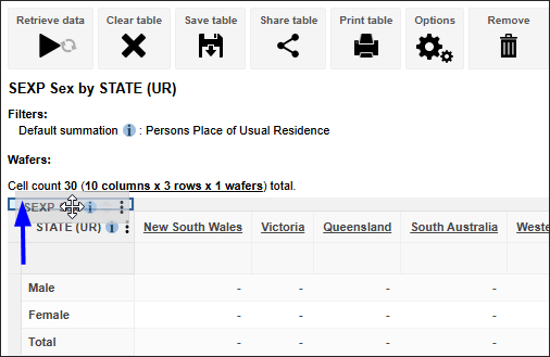Swapping columns