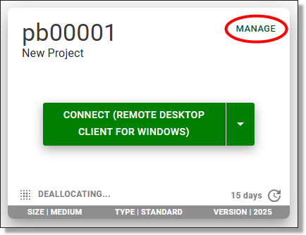 VM management options