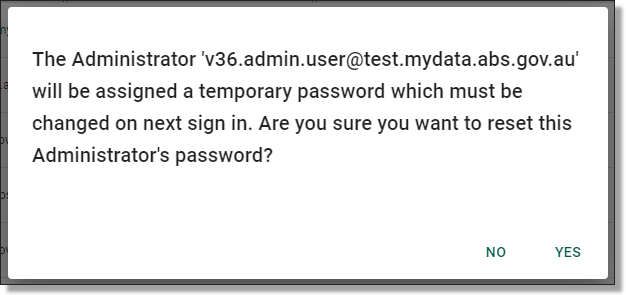 reset password confirmation