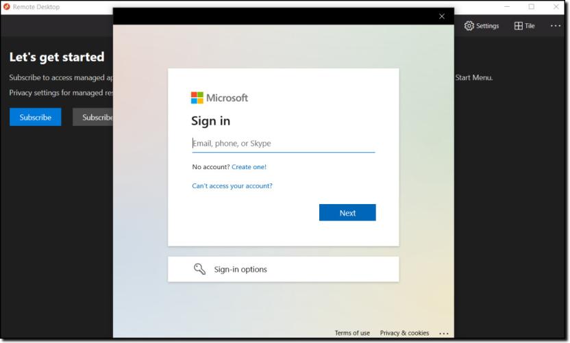 Sign in using your SEAD credentials