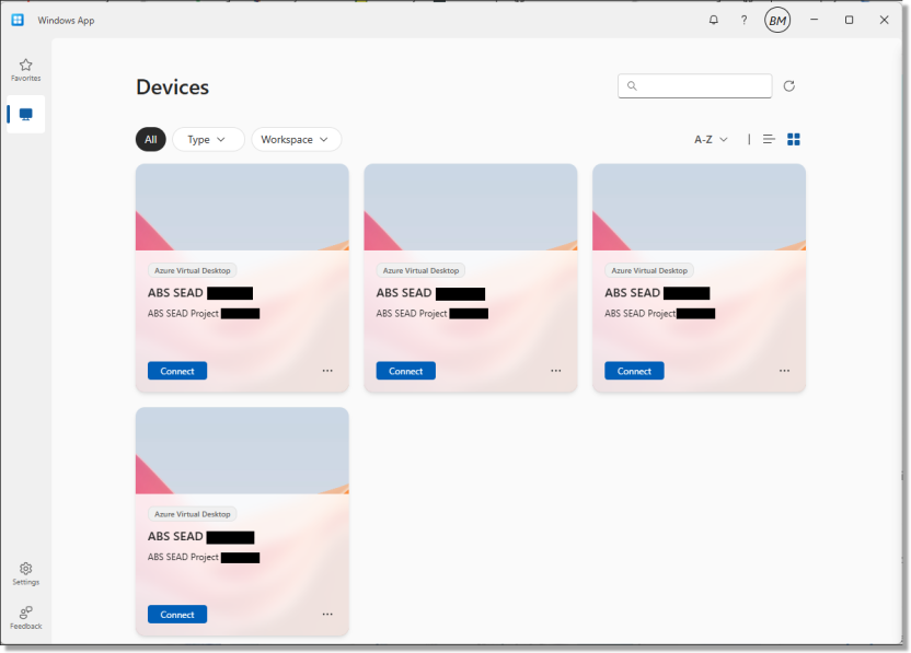 Available DataLab devices