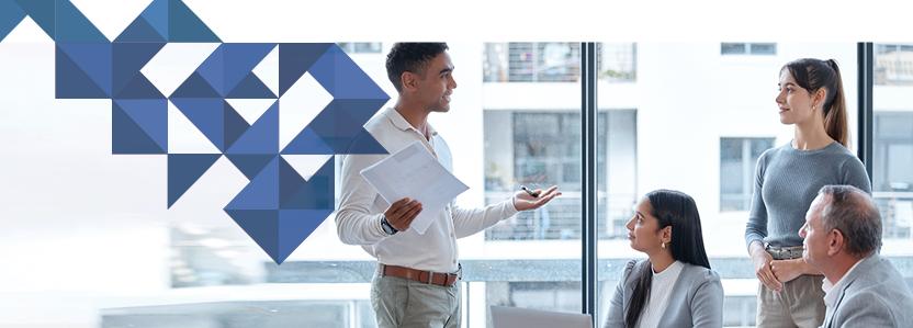 ICT professionals in a discussion