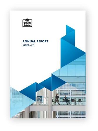 Image of front cover of ABS Annual Report 2024–25