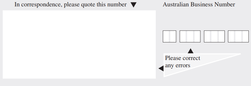 The instruction 'Please correct any errors' is displayed near the address field. 