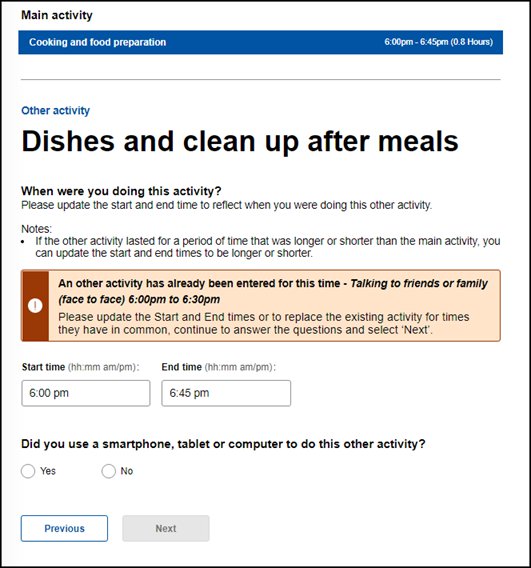 Image: More than one other activty error message