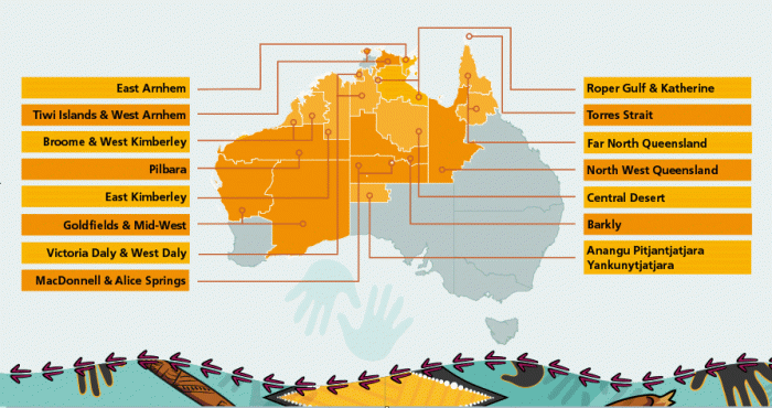 Map of 2016 Census Storybook Regions