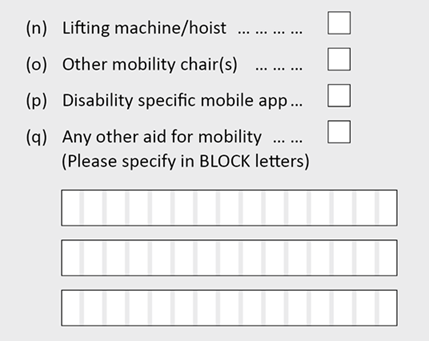 For example, a 'Please specify' free text field allows respondents to enter a different response.
